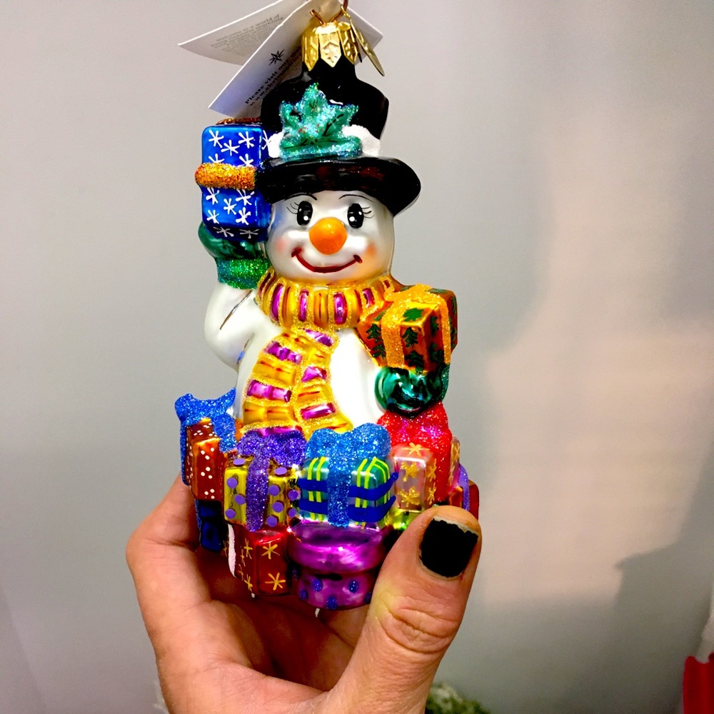Christopher Radko Snowman’s Delivery Ornament